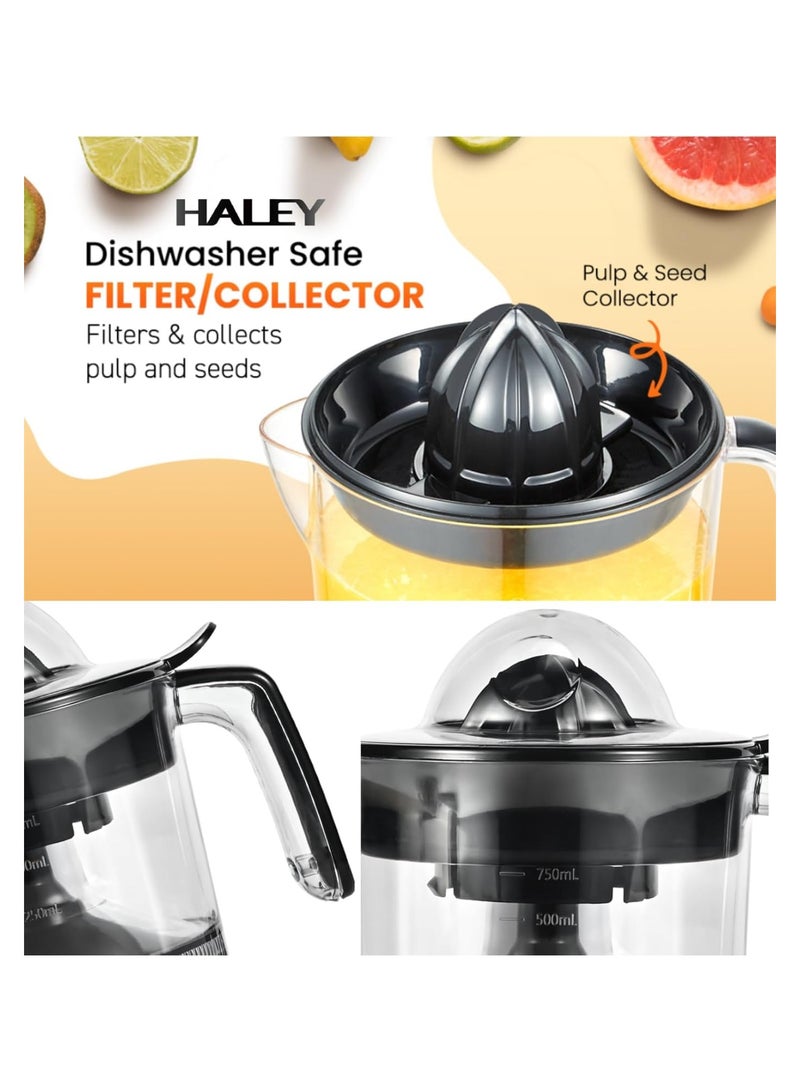 Haley خلاط عصير الحمضيات الكهربائي المحمول بسعة 750 مل مناسب للمنزل - Image 5