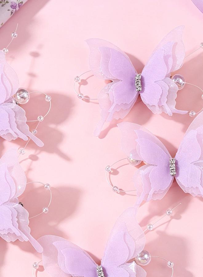 Take Two Set of 5 - Butterfly Hair Clips - Image 4