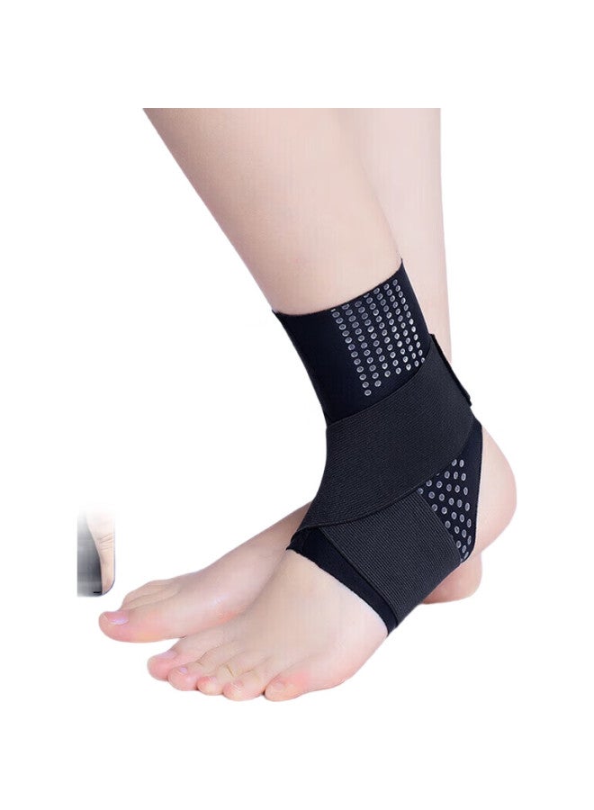 Chidong Ankle Support Bandage For Sports Protection, Basketball, Running, Sprain Prevention, Breathable, Black, One Pair, Size M - Image 2