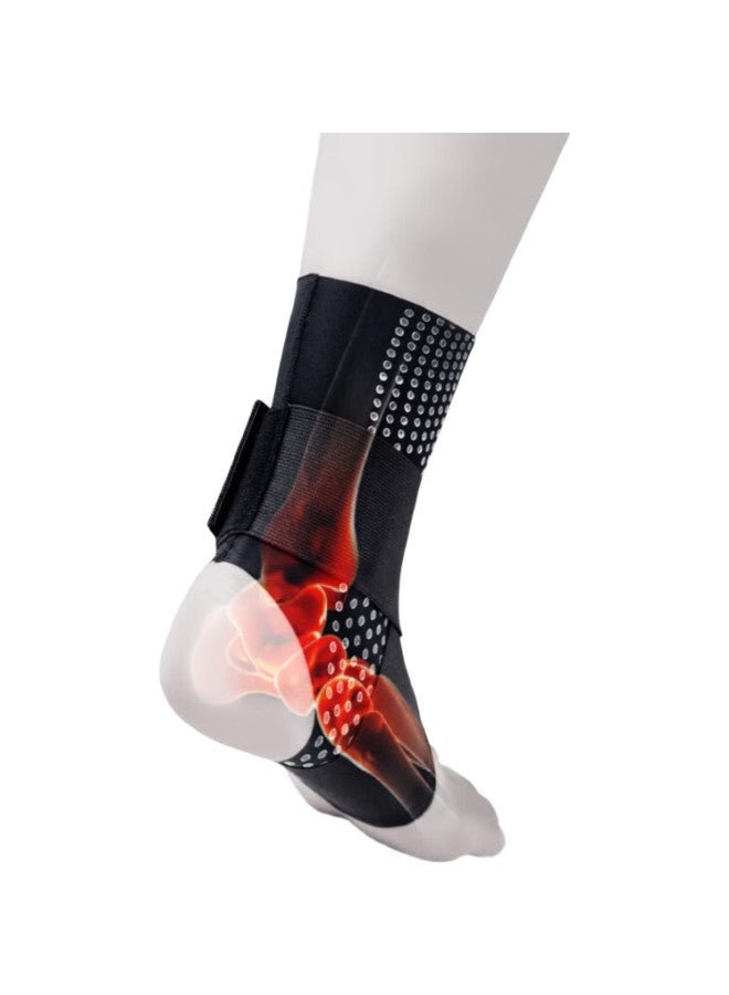 Chidong Ankle Support Bandage For Sports Protection, Basketball, Running, Sprain Prevention, Breathable, Black, One Pair, Size M - Image 1