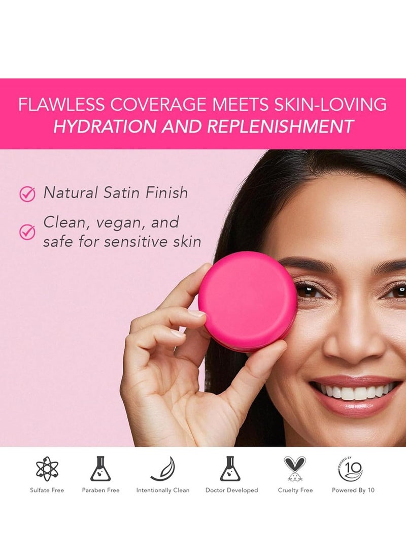 EELHOE Peptide Bounce Foundation | Anti-Aging Vegan Makeup with Firming Peptides, Medium Buildable Coverage, Blurs Wrinkles & Smooths Skin Texture - Clean Formula for Mature Skin 20g - Image 2