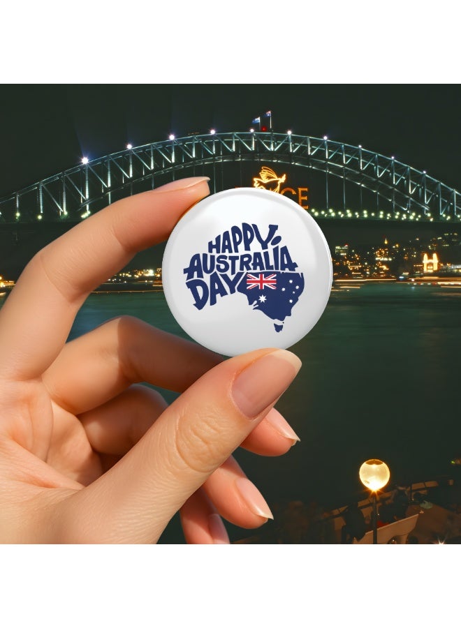 PRINTSHOP4ME Australia Day Button Badge For Jackets-Bags And Backpacks-Australia Day Pin Badge-Perfect For Parties And Events-Celebrate The Australia Day - Image 3