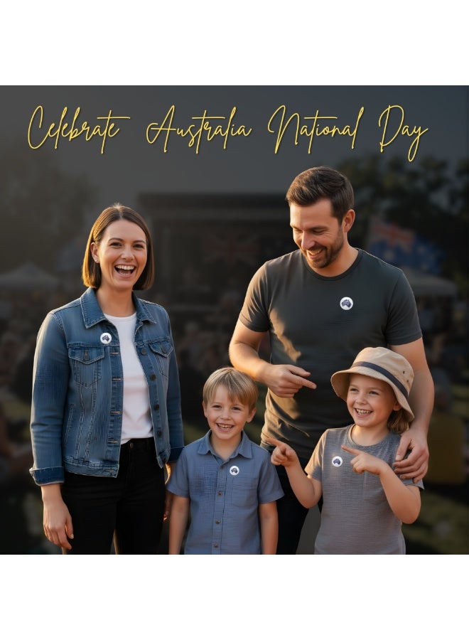 PRINTSHOP4ME Australia Day Button Badge For Jackets-Bags And Backpacks-Australia Day Pin Badge-Perfect For Parties And Events-Celebrate The Australia Day - Image 4