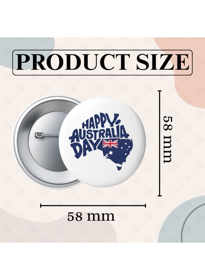 PRINTSHOP4ME Australia Day Button Badge For Jackets-Bags And Backpacks-Australia Day Pin Badge-Perfect For Parties And Events-Celebrate The Australia Day - Image 5
