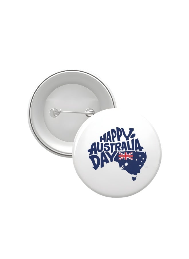 PRINTSHOP4ME Australia Day Button Badge For Jackets-Bags And Backpacks-Australia Day Pin Badge-Perfect For Parties And Events-Celebrate The Australia Day - Image 1