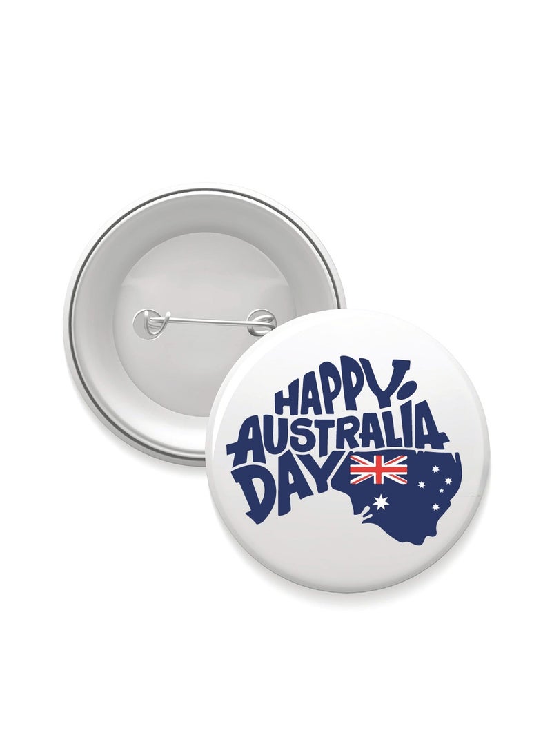PRINTSHOP4ME Australia Day Button Badge For Jackets-Bags And Backpacks-Australia Day Pin Badge-Perfect For Parties And Events-Celebrate The Australia Day  - Image 1