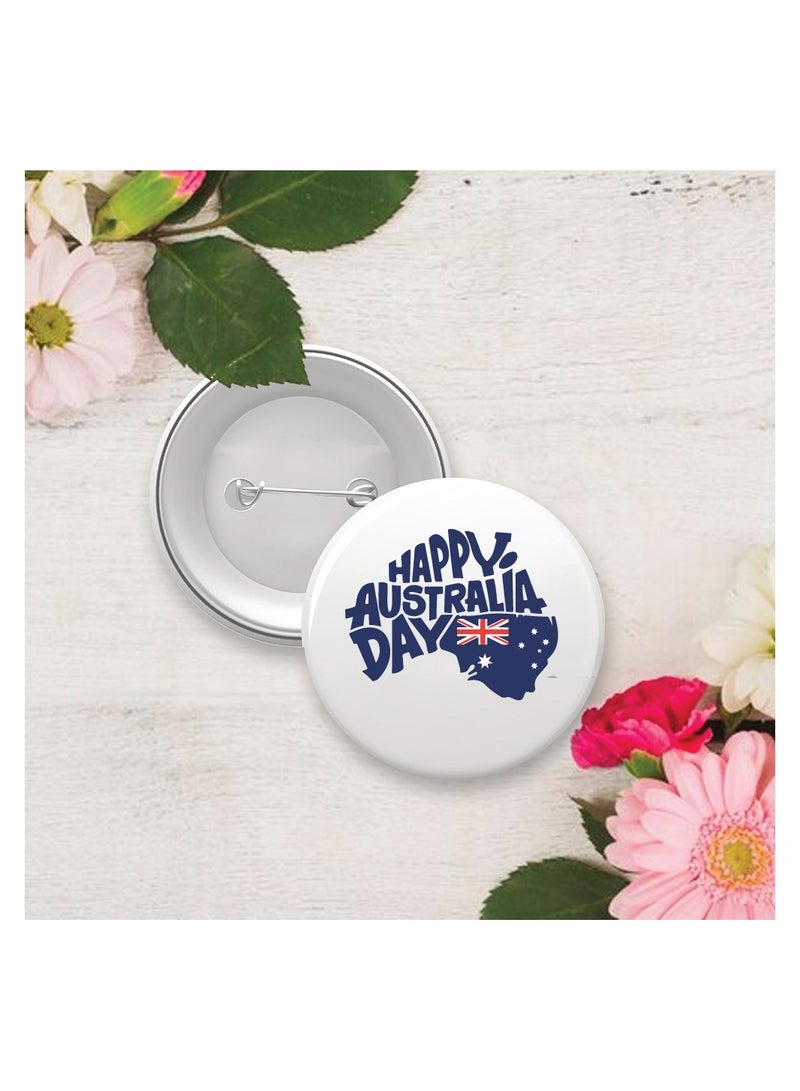 PRINTSHOP4ME Australia Day Button Badge For Jackets-Bags And Backpacks-Australia Day Pin Badge-Perfect For Parties And Events-Celebrate The Australia Day  - Image 2