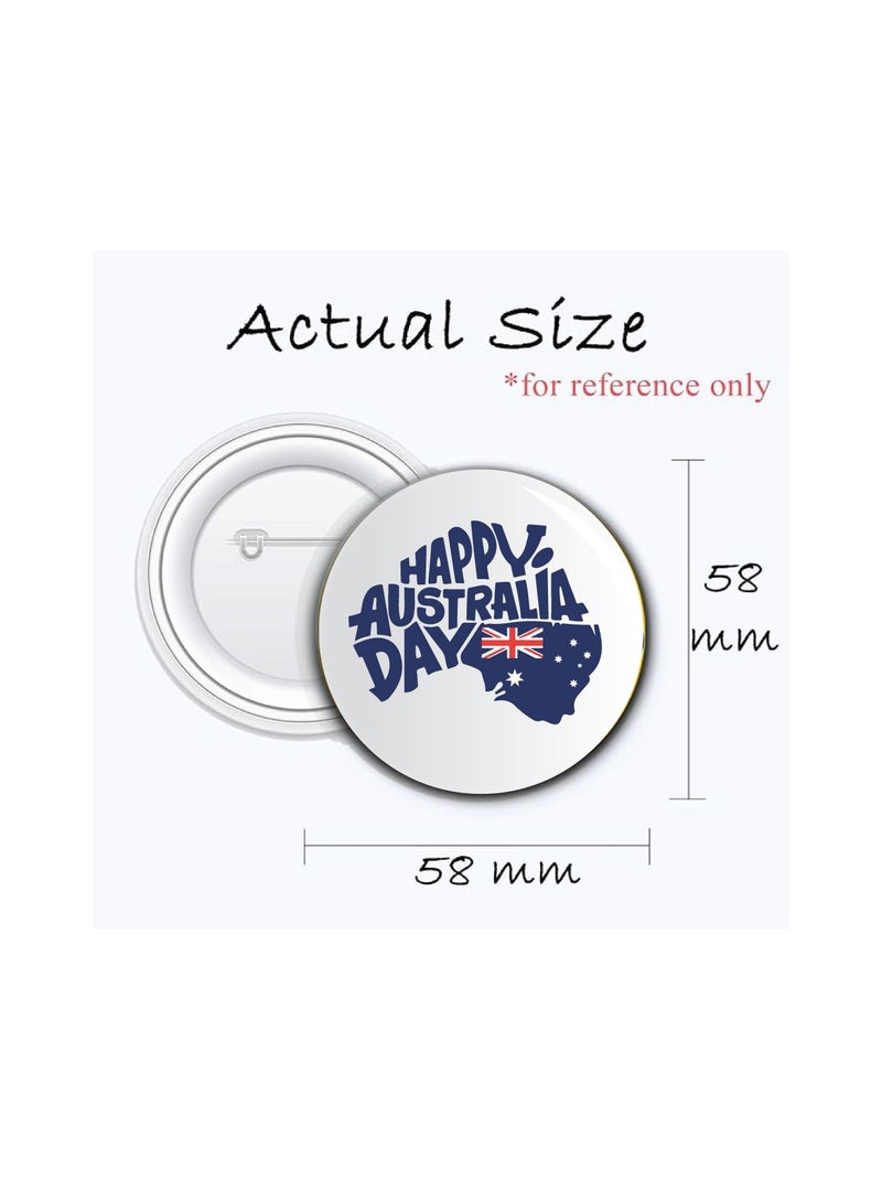 PRINTSHOP4ME Australia Day Button Badge For Jackets-Bags And Backpacks-Australia Day Pin Badge-Perfect For Parties And Events-Celebrate The Australia Day  - Image 3