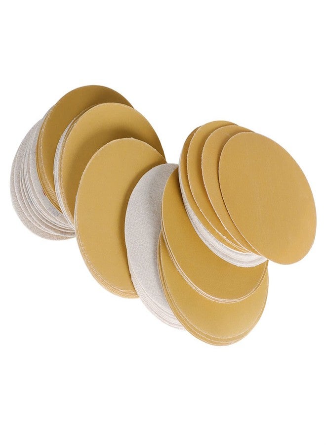 findmall Hook Loop Pads Sanding Disc 6-Inch NO-Hole 100Pcs Aluminum Oxide Round Flocking Sandpaper Fit for Sanding Grinder Polishing Accessories (60 80 120 180 240 320) Grit - Image 1