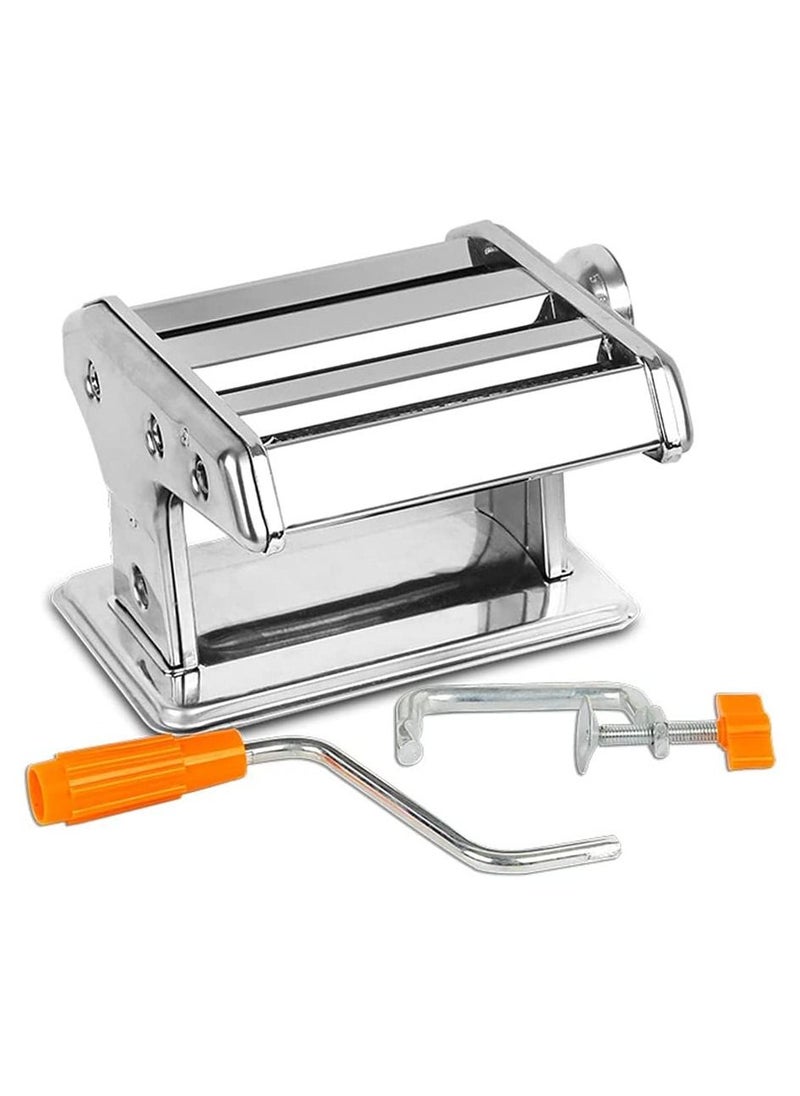 Generic - Manual Pasta Machine, Stainless Steel Manual Pasta Maker, Noodles Sheeter, Dough Sheeter Machine” - Image 1