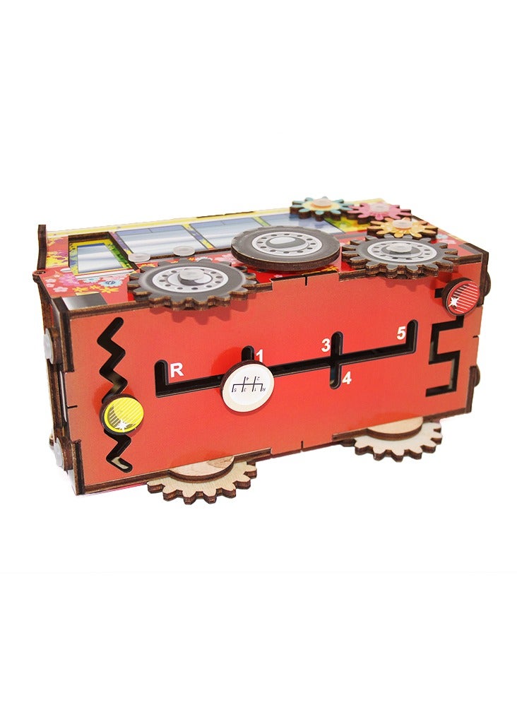 فوفا FOFA لوحة تعليمية خشبية حافلة مشغولة - Image 5