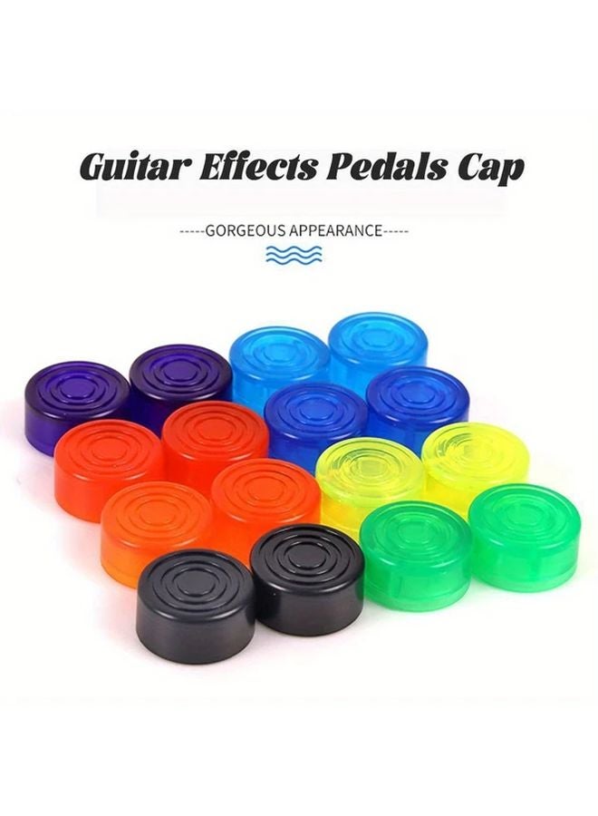 5pcs Red ABS Guitar Effects Pedal Stomp Knobs Footswitch Protector High Quality - Image 3
