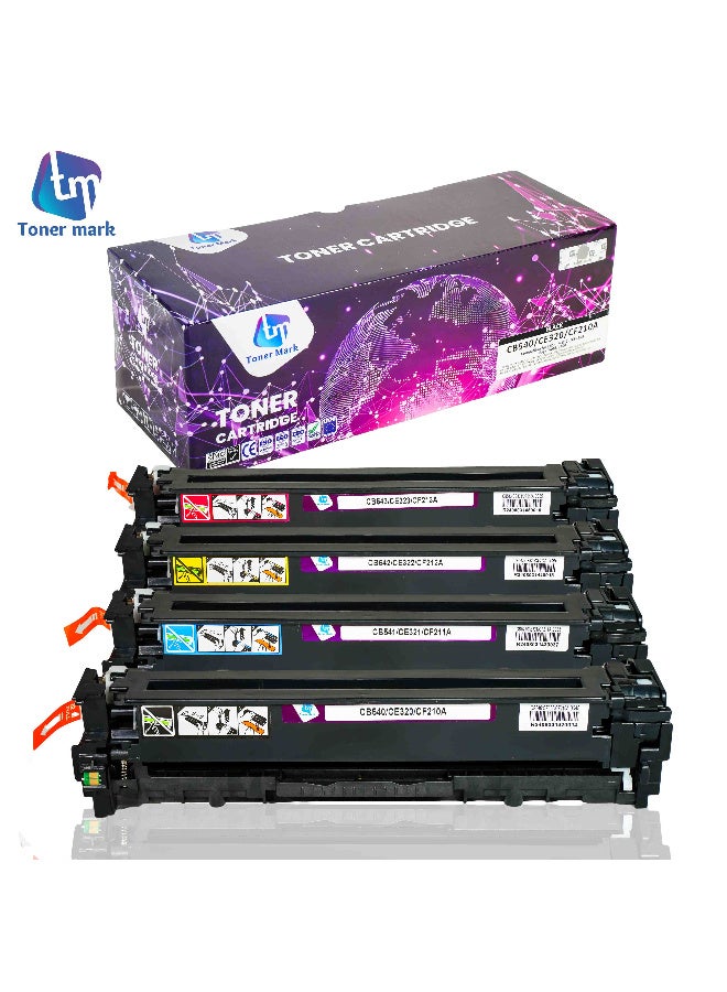 TONERMARK toner mark HP 210A Cartridge Set_ Black , Cyan , Magenta , Yellow _ Compatible With HP Color LaserJet