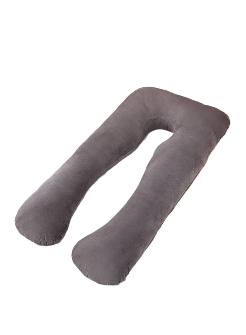 Multifunctional maternity pillow side sleeper pillow pure cotton removable and washable U-shaped nap pillow cushion - Image 1