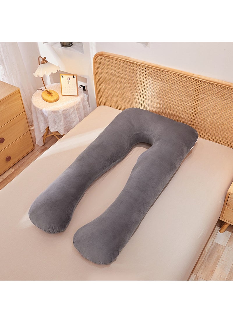 Multifunctional maternity pillow side sleeper pillow pure cotton removable and washable U-shaped nap pillow cushion - Image 2