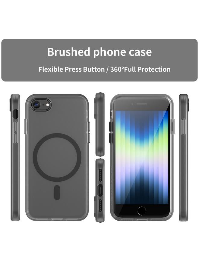 S-TOP Case For iPhone SE 2022 / 2020 / 8 MagSafe Frosted Translucent TPU + PC Full Coverage Phone Case - Image 2