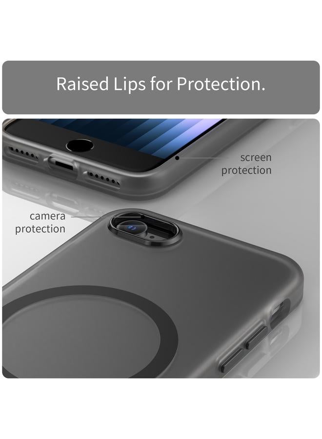 S-TOP Case For iPhone SE 2022 / 2020 / 8 MagSafe Frosted Translucent TPU + PC Full Coverage Phone Case - Image 5