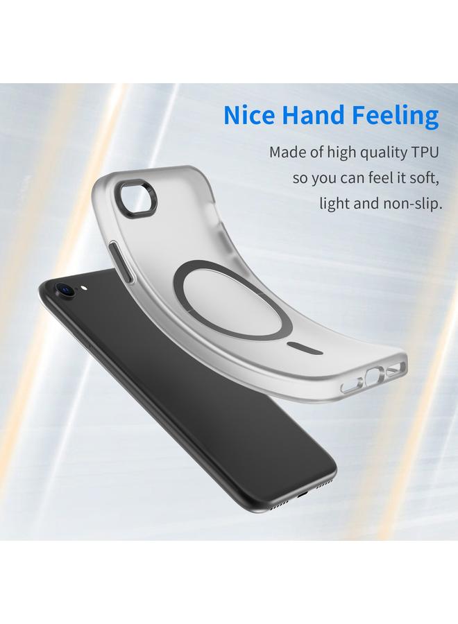 S-TOP Case For iPhone SE 2022 / 2020 / 8 MagSafe Frosted Translucent TPU + PC Full Coverage Phone Case - Image 3