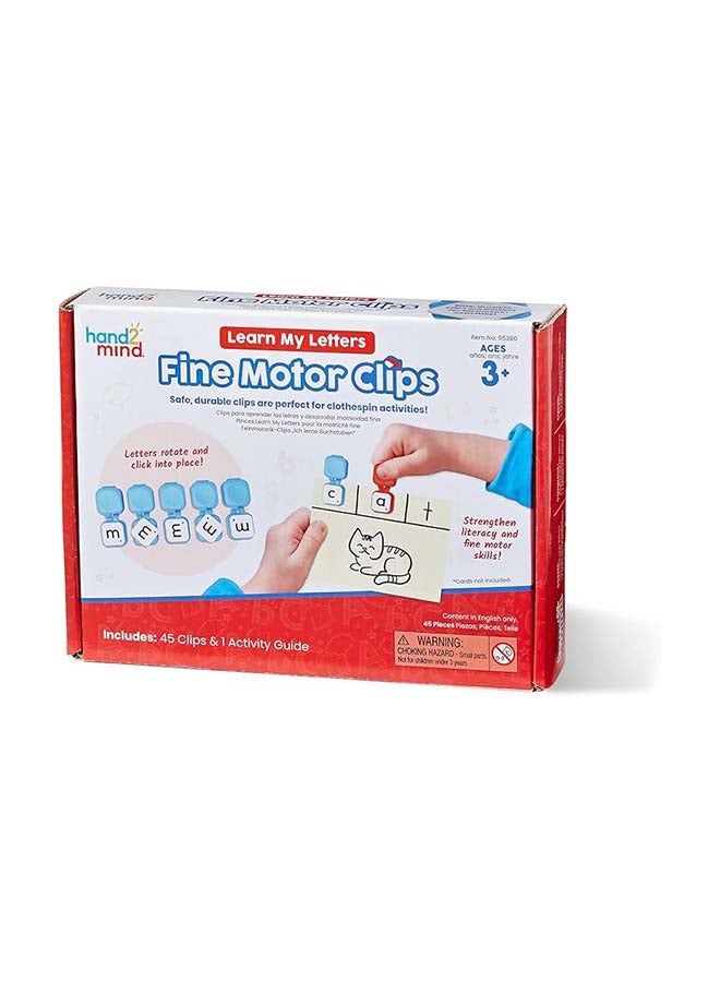 Learning Resources Learn My Letters Fine Motor Clips (26-Piece Set, Alphabet Squeeze, Ages 2+) - Image 1