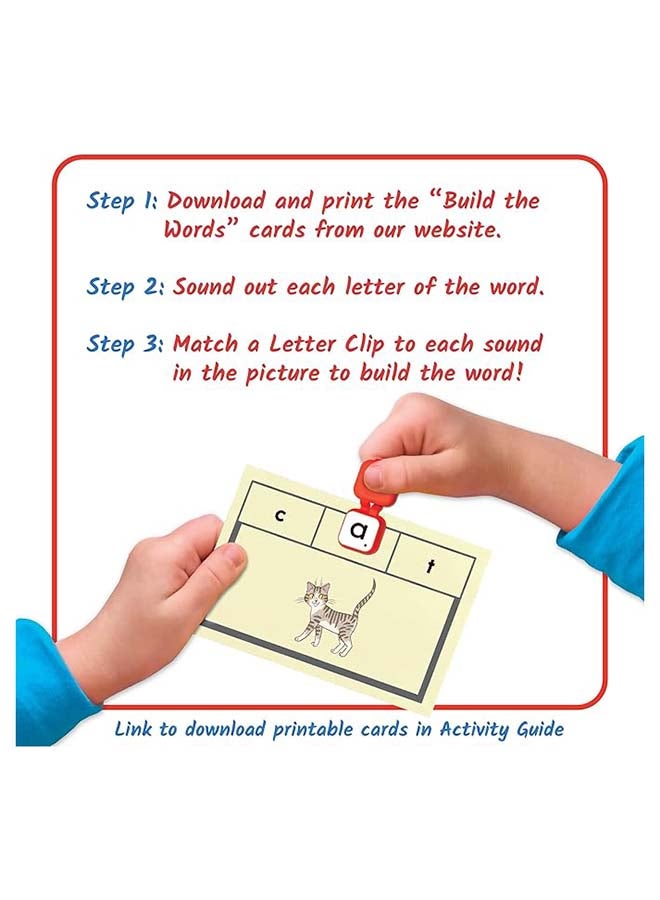 Learning Resources Learn My Letters Fine Motor Clips (26-Piece Set, Alphabet Squeeze, Ages 2+) - Image 3