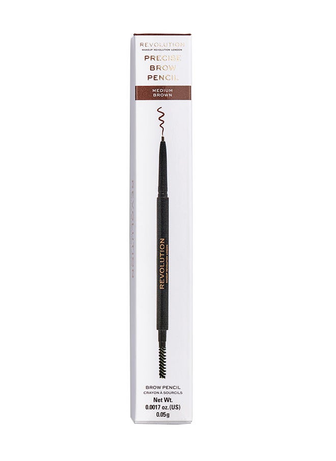 Makeup Revolution Precise Brow Pencil Medium Brown - pzsku/ZA1A04D173816801CEBCFZ/45/_/1685514021/1c6f5d27-5088-4190-a753-a666e6fe187c