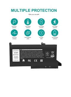 زيكسين بطارية بديلة 11.4 فولت 42 وات في الساعة DJ1J0 PGFX4 للكمبيوتر المحمول متوافقة مع Dell Latitude 7280 7290 7380 7390 7480 7490 ليثيوم أيون 451-BBZL PGFX4 ONFOH DJ1JO، بطارية بديلة جديدة  - Image 3