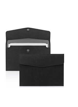 A4 Envelope File Holder, Waterproof Document Bag,  Lightweight PU Leather Multifunction Portfolio, Document File Folder, File Organizer Storage Case for Paper Document Tablet Case 2PCS Black - pzsku/ZA1A069F09B60A9C0C3F6Z/45/_/1712231421/dc964f01-1fad-4b47-844b-76167bc02565