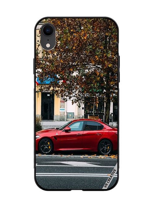 Protective Case Cover For Apple iPhone XR Alfa Romeo Guilia Design Multicolour