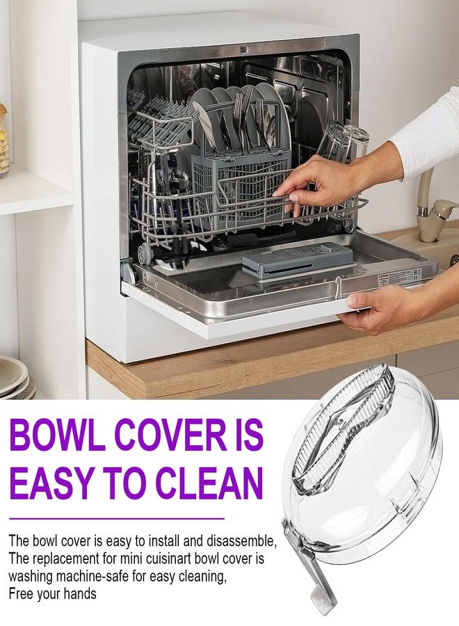 غطاء وعاء العمل البديل DLC-2AWBC-1 لمعالج الطعام Cuisinart Mini Prep Plus، يناسب جميع موديلات معالج الطعام Cuisinart DLC-2A Mini Prep Plus سعة 3 أكواب، يُستخدم فقط مع الوعاء DLC-2AWB-1 - Image 5