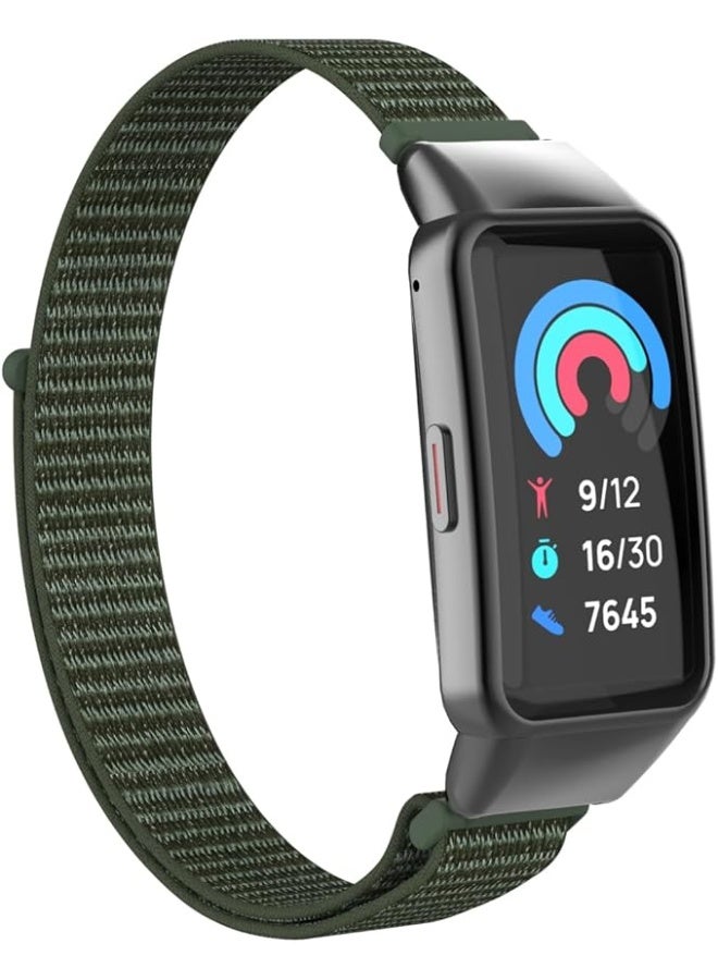 Nylon Band Compatible with Honor Band 6/Huawei Band 6/6 Pro – Adjustable Sport Nylon Strap Soft Replacement Wristband for Men and Women - Image 2