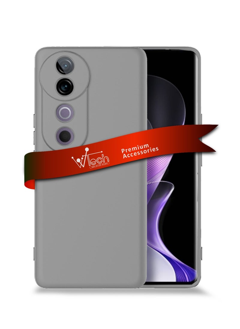 دبليو تيك - غطاء الحماية فيفو V40 / V40 Pro 5G 2024 بريميوم سوفت سائل سيليكون - رمادي - Image 1