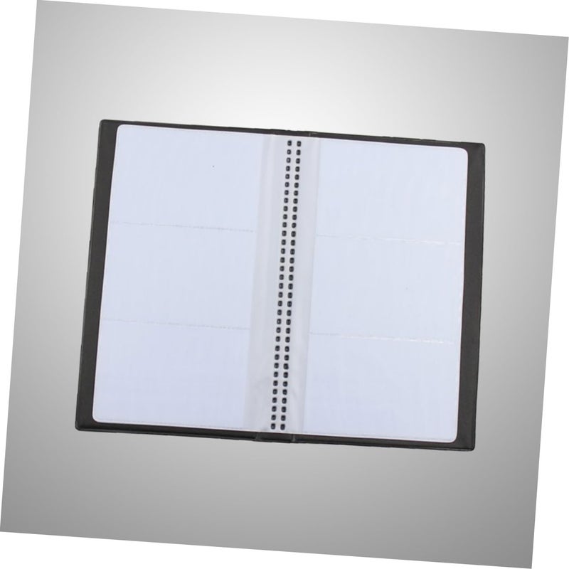 Hard Cover Business Card Holder Book Case Organizer For Men Black - Image 5