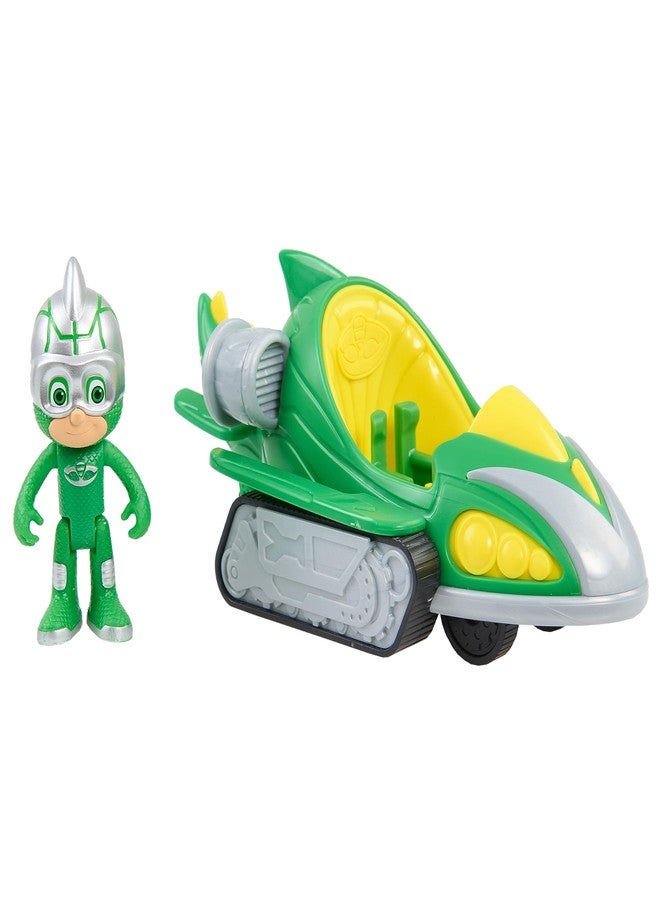 PJMASKS PJ Masks Turbo Blast Vehicles, Gekko-Mobile & Gekko Figure, Kids Toys for Ages 3 Up by Just Play - Image 1