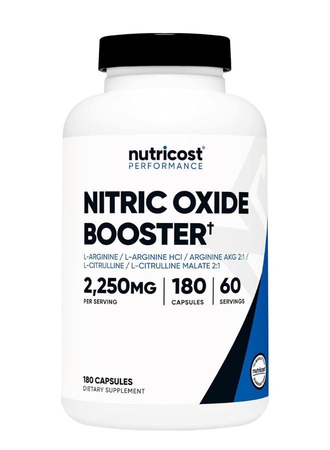 Nutricost Nitric Oxide Booster 2250mg, 180 Capsules