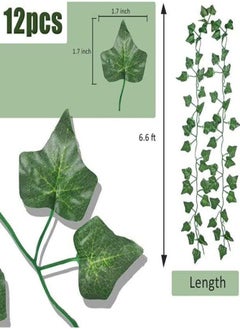 AMERTEER Enchanting Elegance 12PCS Lifelike Artificial Vines Elevate Your Space with Nature's Charm  - Image 2