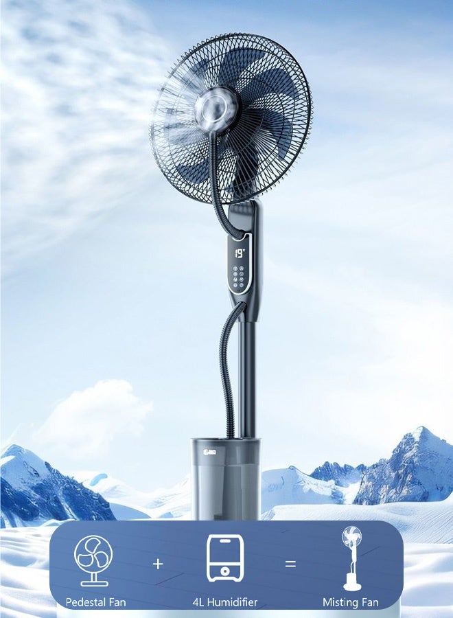 مراوح الرذاذ الأيوني السلبي، التي تستهلك كميات أقل من الطاقة، مزودة بخزانات مياه ذات سعة 4 لترات وأجهزة تحكم عن بعد، قادرة على ضبط الارتفاع، والمراوح ذات الضجيج المنخفضة (التي تضيف إليها معطرة)، وسرعة الرياح الثلاثية الأبعاد (أبرد من تكييف الهواء) - Image 2