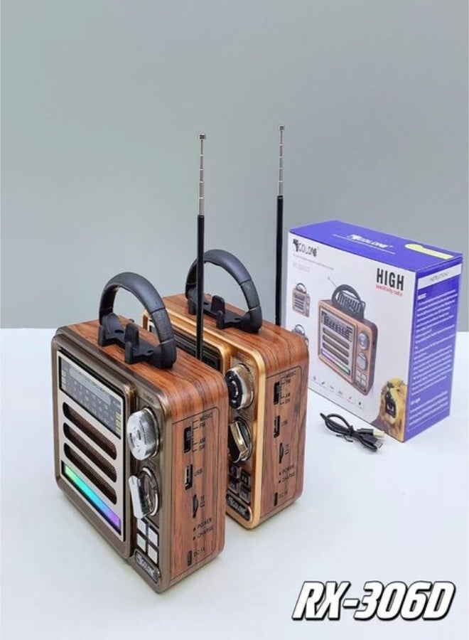 جولون راديو USB dc ريترو fm sw band golon ديسكو ضوء راديو لاسلكي عصري قديم مع مكبر صوت ستيريو TWS RGB - Image 4