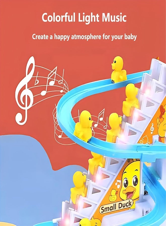 HDA GROUP Duck Slide Toy Set for Kids | Moving Slide Duck Toy (Multicolor) - Image 3