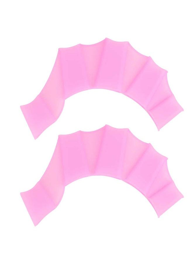 Thoraya 1 Pair Webbed Gloves Finger Swimming Diving Fins Swim Flippers Hand Paddle (S)  - Image 1
