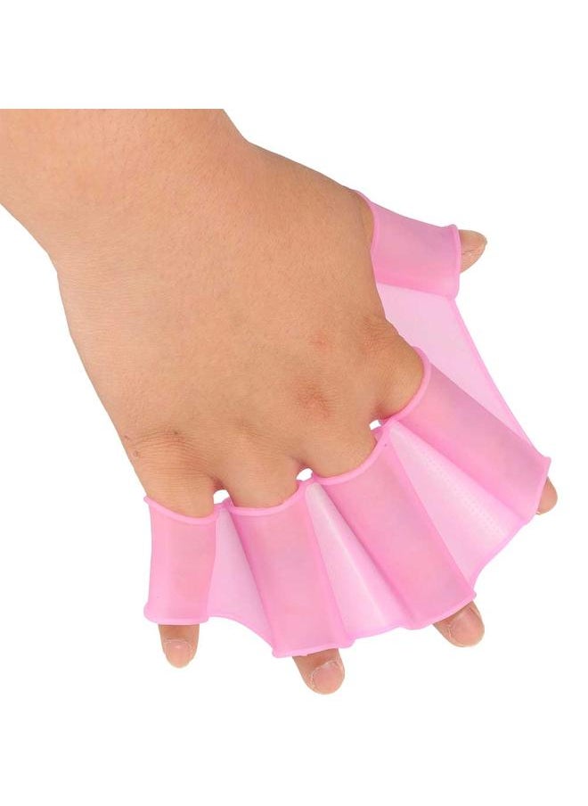 Thoraya 1 Pair Webbed Gloves Finger Swimming Diving Fins Swim Flippers Hand Paddle (S)  - Image 5