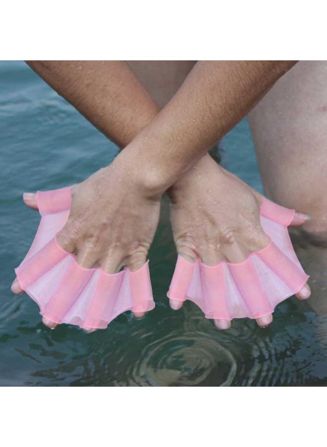 Thoraya 1 Pair Webbed Gloves Finger Swimming Diving Fins Swim Flippers Hand Paddle (S)  - Image 4
