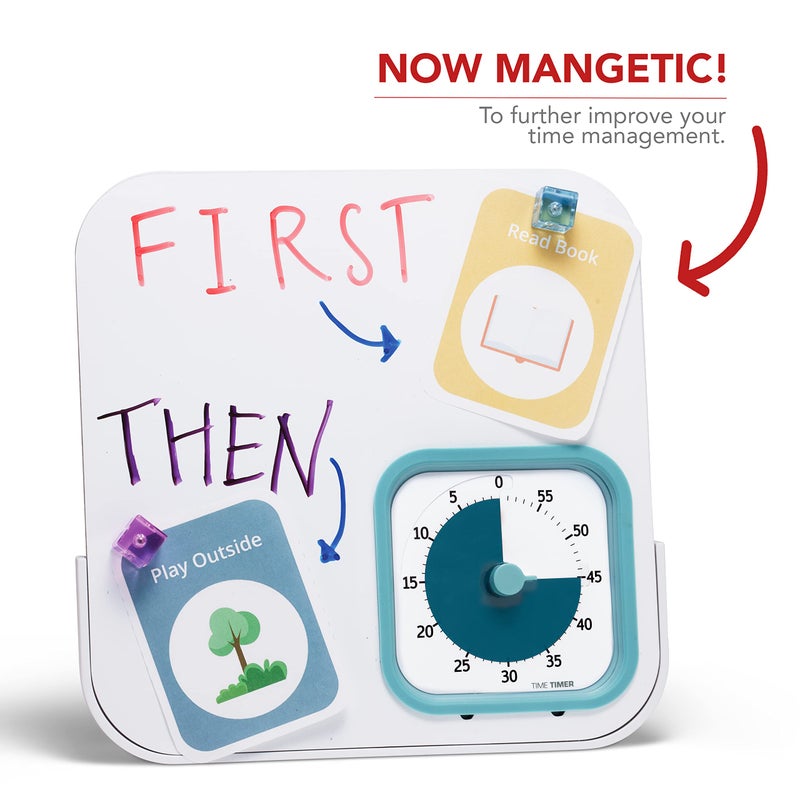 Time Timer TIME TIMER MOD with Dry Erase Board — 60-Minute Visual Countdown Timer with Magnetic Whiteboard — for Notes, Chores, Classroom and Office Reminders, Visual Schedules, for Kids and Adults (Blue)  - Image 3