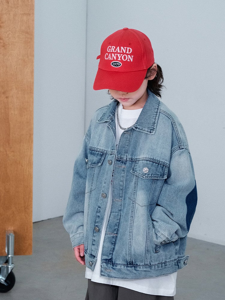 Boys' Cool And Stylish Denim Jacket 2026 New Model For Older Children, Trendy Brand Spring Jacket For Boys - Image 5