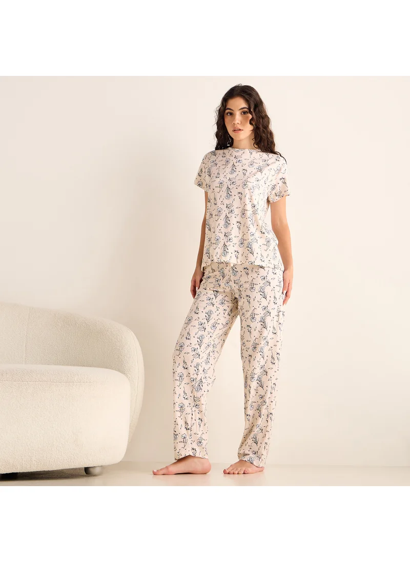 FAV Floral Print Pyjama Set