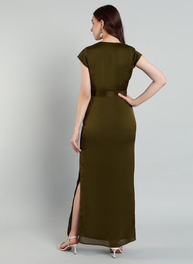 ميش فستان طويل بتفاصيل إبزيم - Image 5