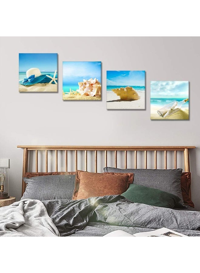 Artscope OTOSTAR Wall Art Conch and Drifting Bottle Picture Painting - Image 5