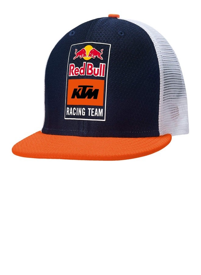 Red Bull KTM New Era Fletch Trucker Cap, Unisex One Size - Official Merchandise Blue - Image 1