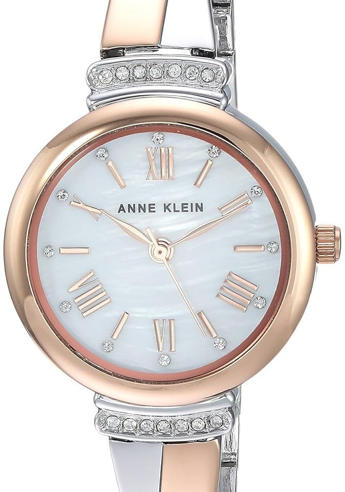 Anne Klein Women's Crystal Accented Bangle Watch Set - Image 3