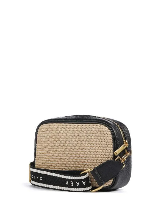 Ted Baker Bardas Webbing Faux Raffia Camera Crossbody Bag