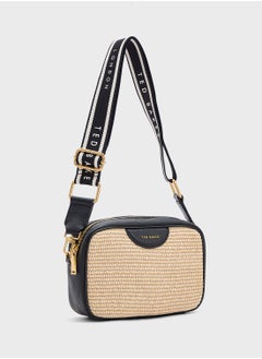 Ted Baker Bardas Webbing Faux Raffia Camera Crossbody Bag  - Image 3